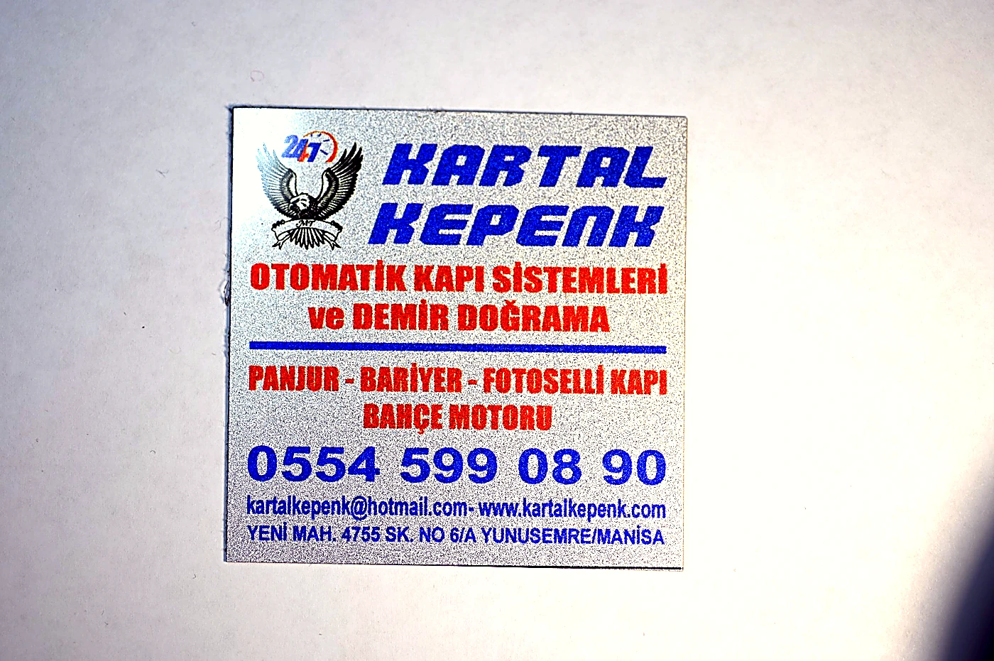 Alüminyum etiket örnek çalışması 7